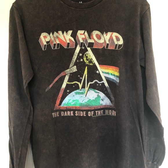Pink Floyd Dark Side Of The Moon Long Sleeve Junk Food Tee Shirt - Picture 2 of 6